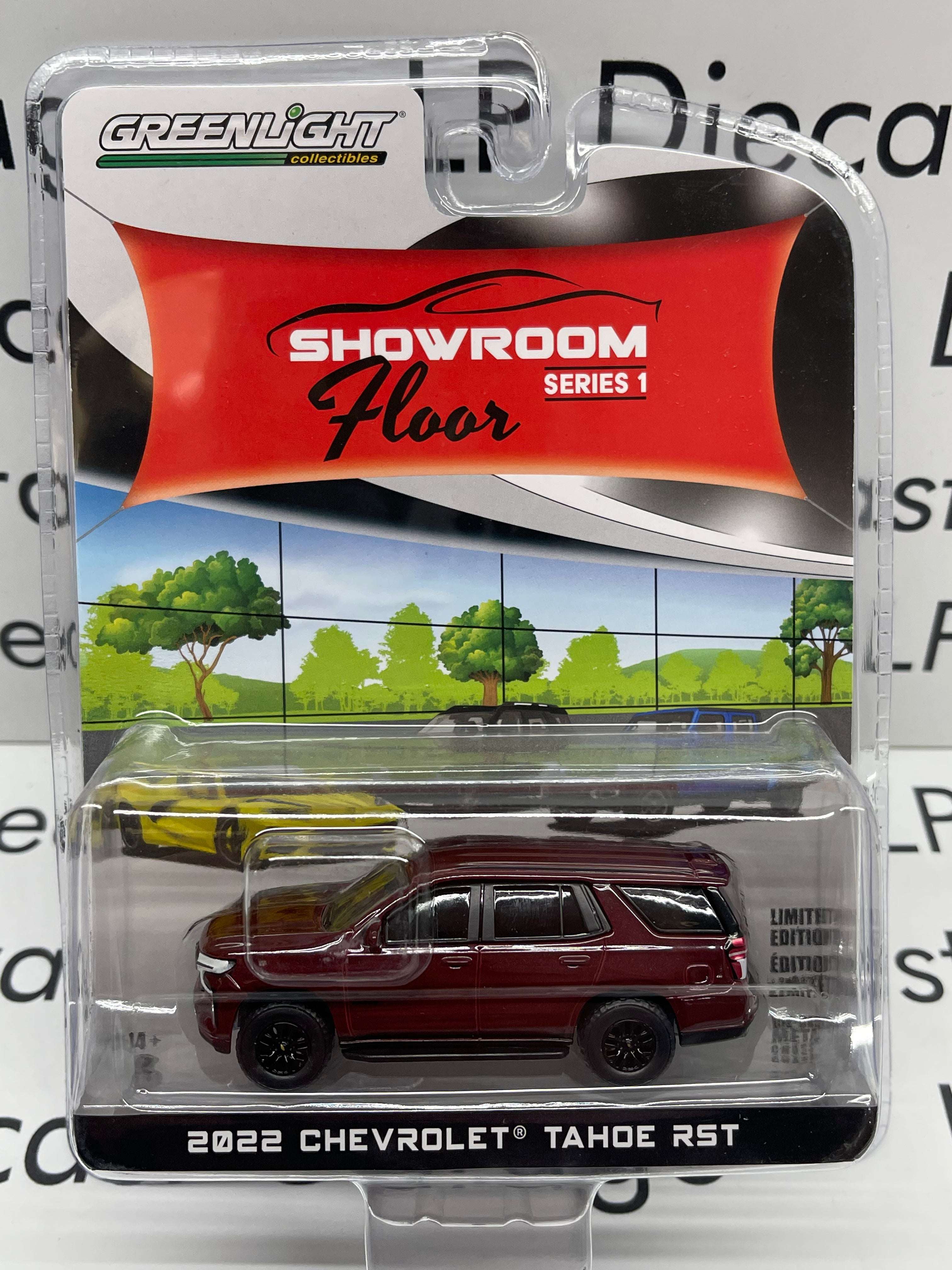 GREENLIGHT 2022 Chevrolet Tahoe RST Showroom Maroon 1 64 Diecast LP Diecast Garage