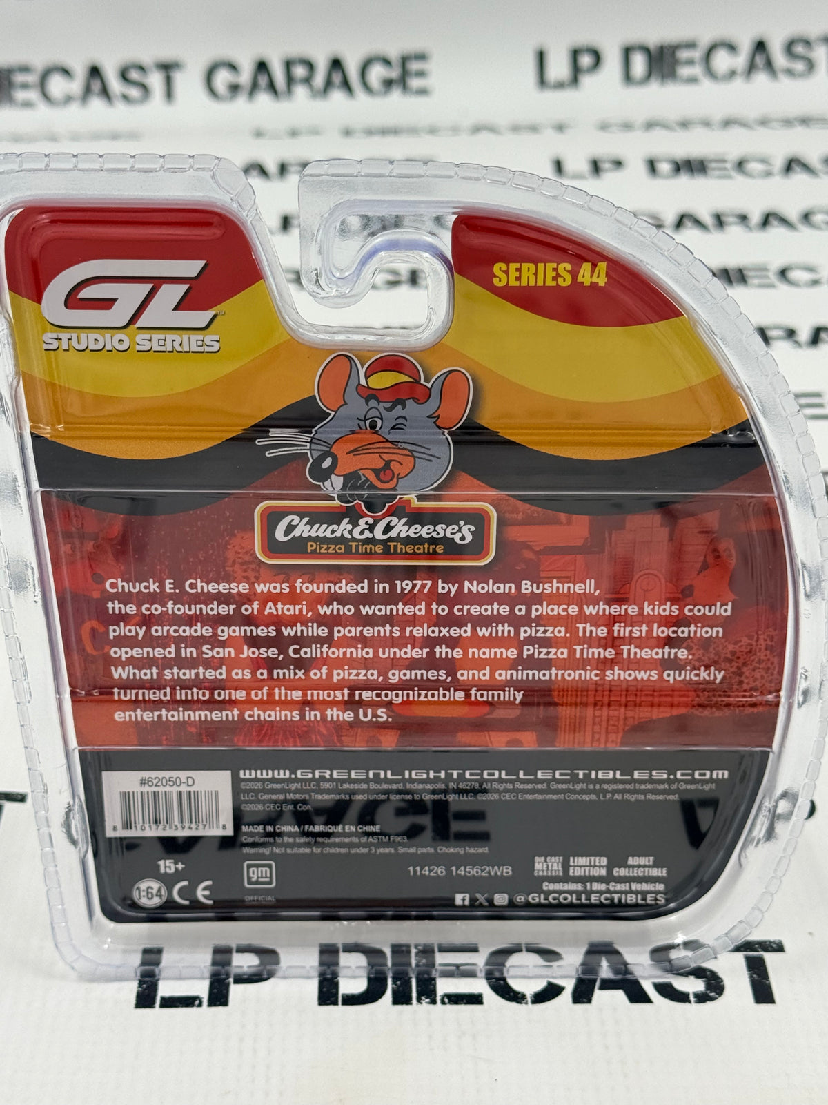 GREENLIGHT 1978 Chevrolet Corvette Chuck E Cheese 1:64 Diecast Studio Series