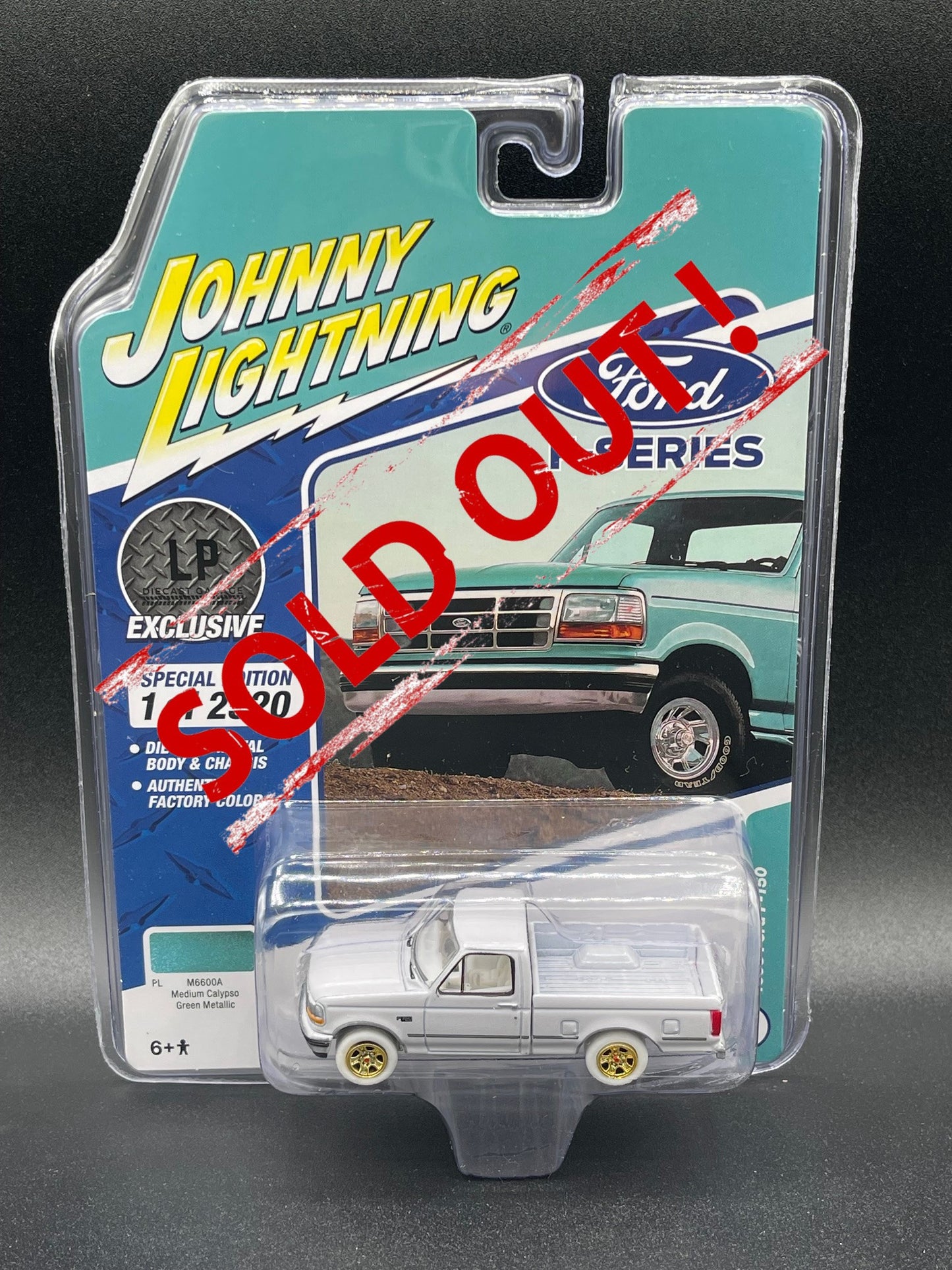 CHASE JOHNNY WHITE LIGHTNING 1995 Ford F-150 Calypso LP Exclusive 1:64 Diecast Promo