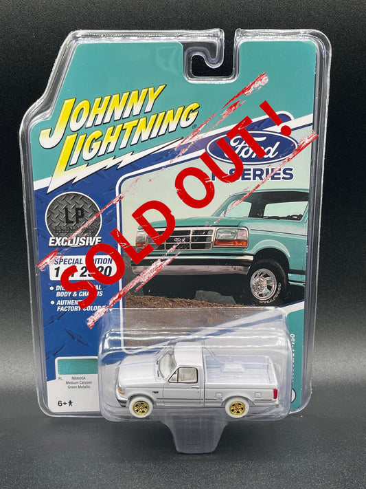 CHASE JOHNNY WHITE LIGHTNING 1995 Ford F-150 Calypso LP Exclusive 1:64 Diecast Promo