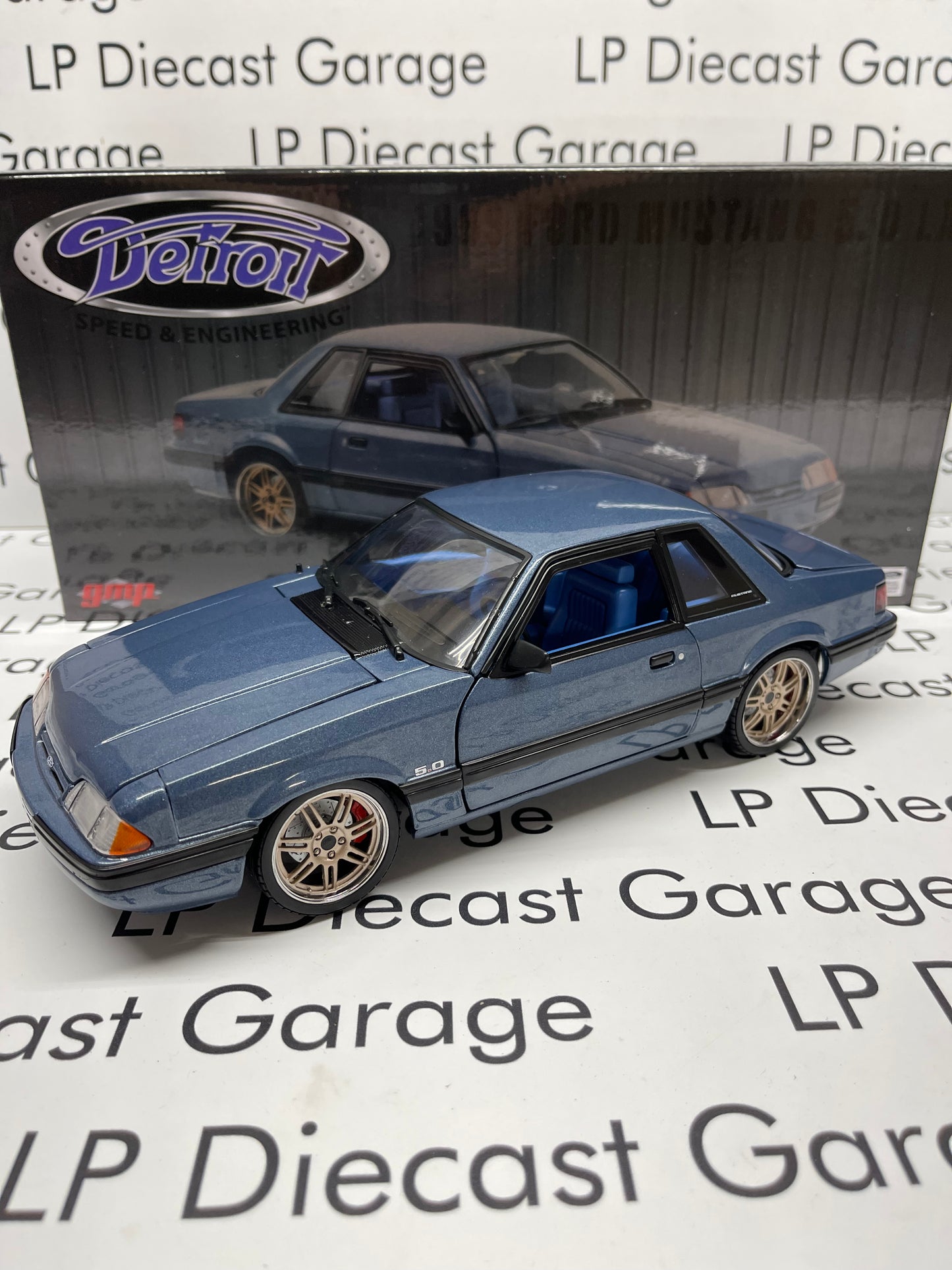 GMP 1989 Ford Mustang LX 5.0 Detroit Speed 1:18 Diecast 18977