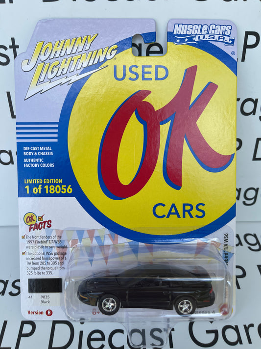 JOHNNY LIGHTNING 1997 Pontiac Firebird T/A WS6 Black 1:64 Diecast OK Used Cars