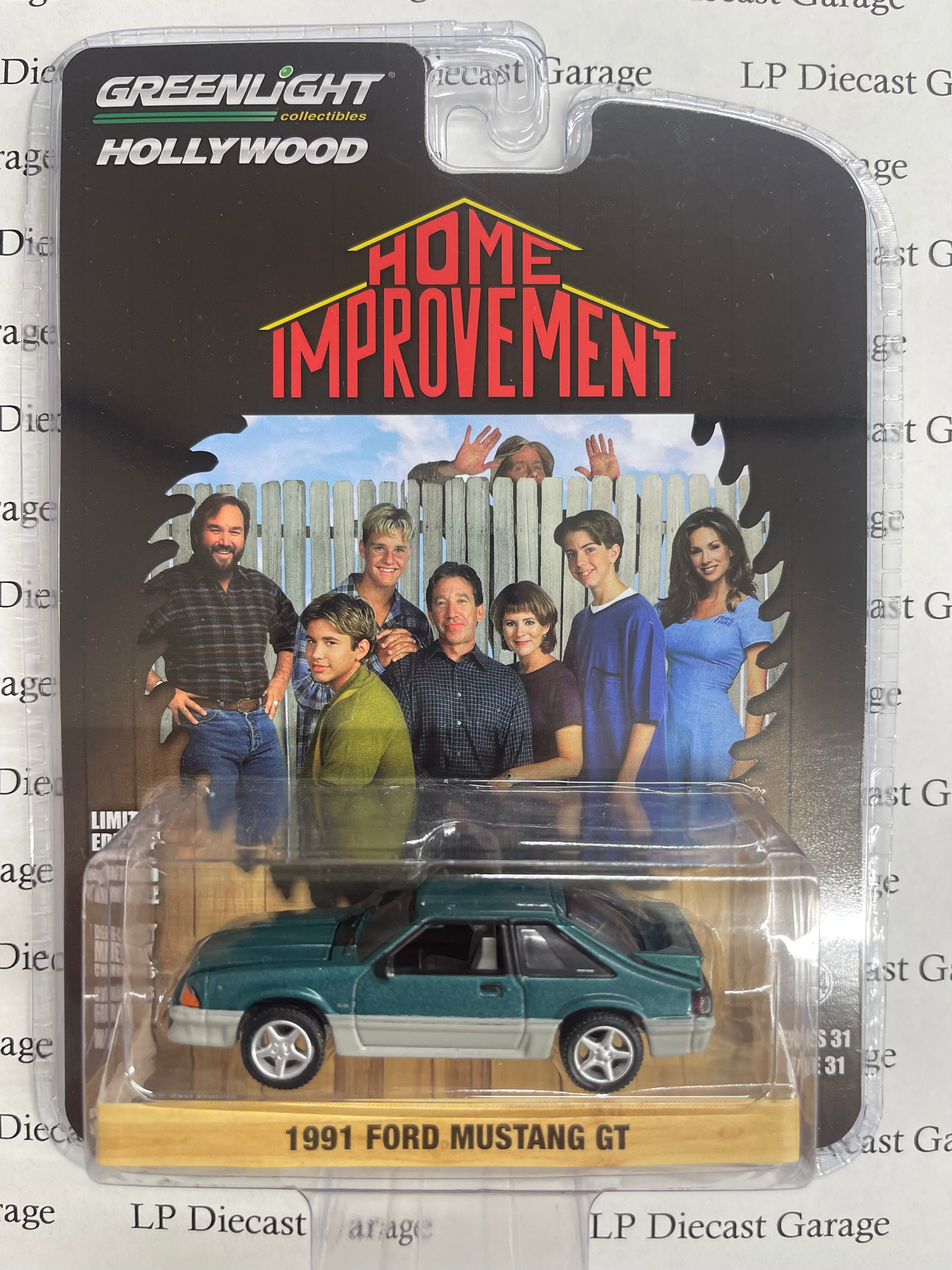 GREENLIGHT 1991 Ford Mustang GT "Home Improvement" 164 Diecast LP