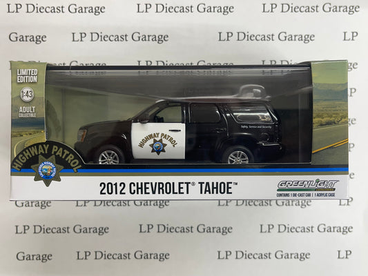 GREENLIGHT 2012 Chevrolet Tahoe California Highway Patrol CHP 1:43 Diecast