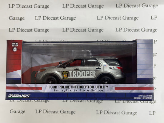GREENLIGHT PSP Exclusive 2017 Ford Police Interceptor PA State Trooper 1:43 Diecast