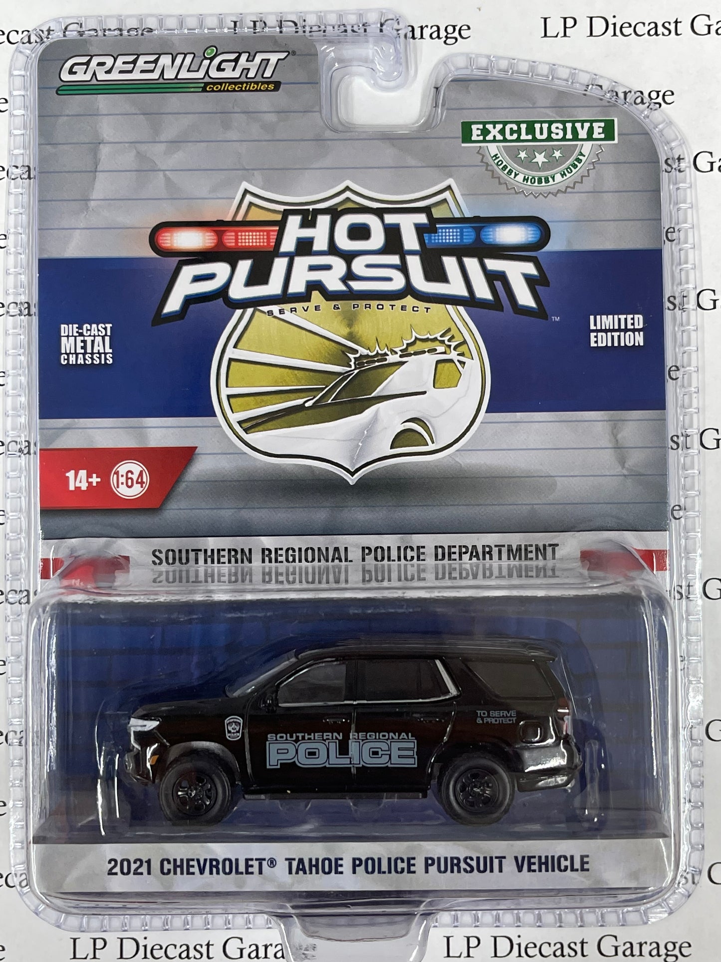 GREENLIGHT 2021 Chevrolet Tahoe Southern Regional Police Pursuit Vehicle "Hot Pursuit" 1:64 Diecast
