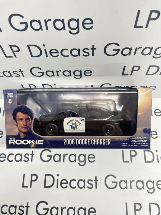 GREENLIGHT 2006 Dodge Charger The Rookie CHP Police 1:43 Diecast