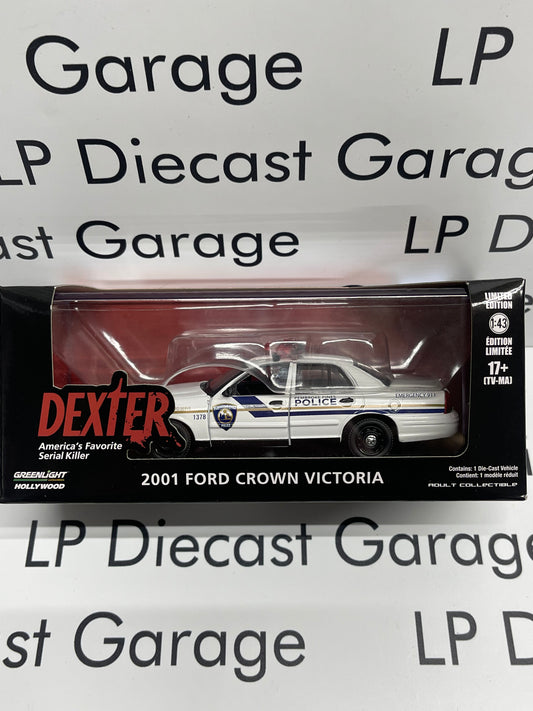 GREENLIGHT 2001 Ford Crown Victoria Pembroke Pines Police Dexter Show 1:43 Diecast