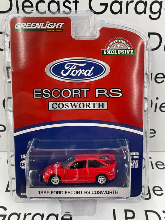 GREENLIGHT 1995 Ford Escort RS Cosworth Radiant Red 1:64 Diecast
