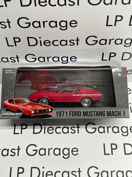 GREENLIGHT 1971 Ford Mustang Mach 1 Red James Bond 007 Car 1:43 Diecast