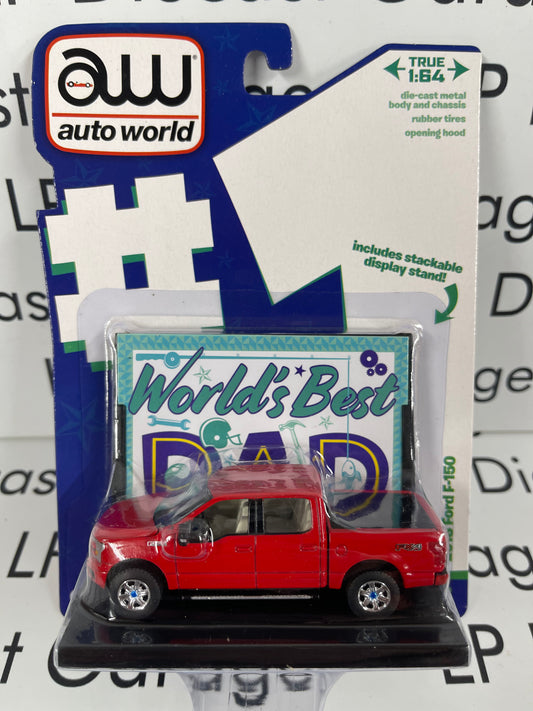 AUTO WORLD 2018 Ford F-150 Truck Worlds Best Dad 1:64 Diecast
