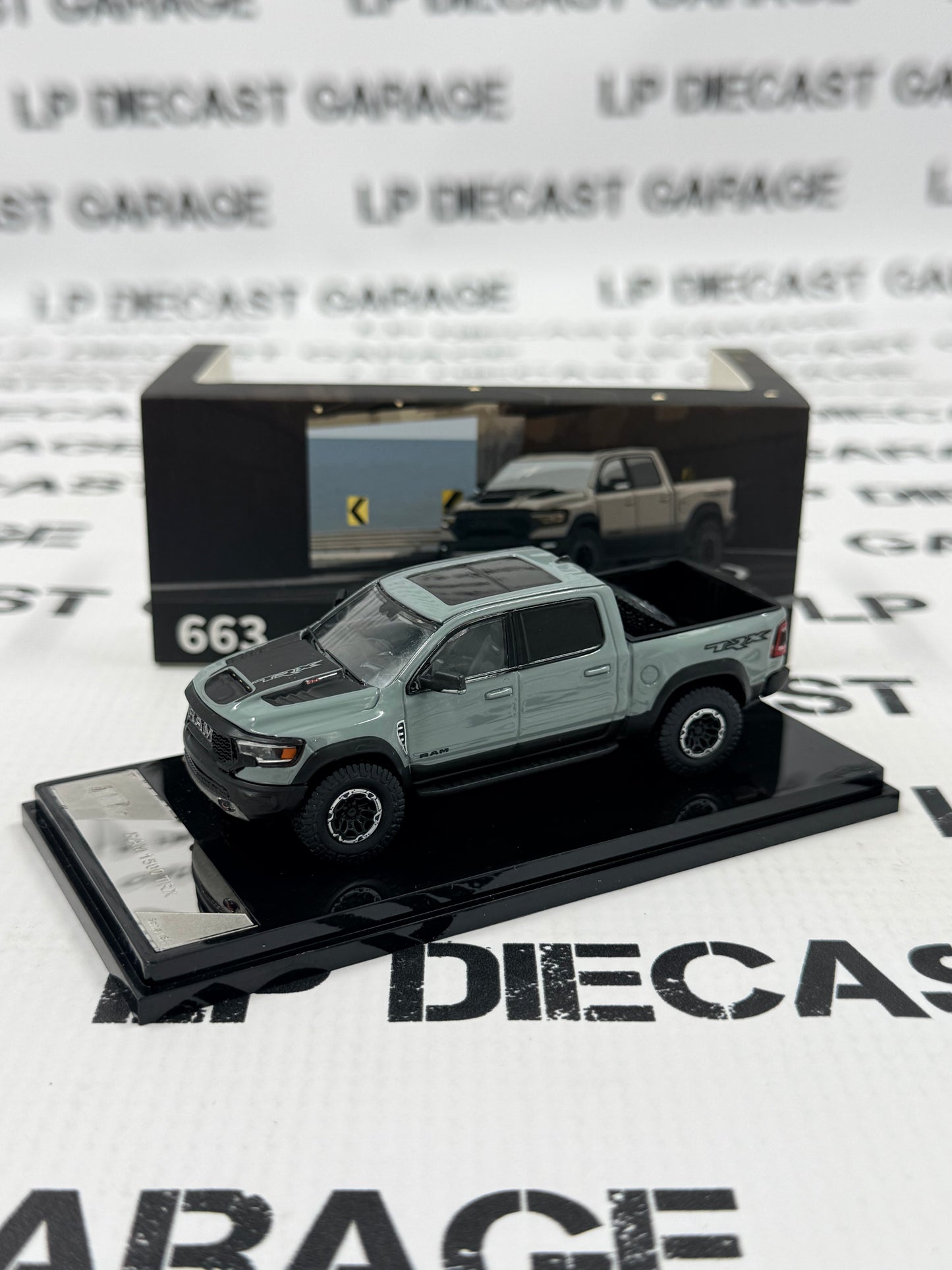 GCD Shadow PRO 2022 Ram 1500 TRX Gray Truck 1:64 Diecast