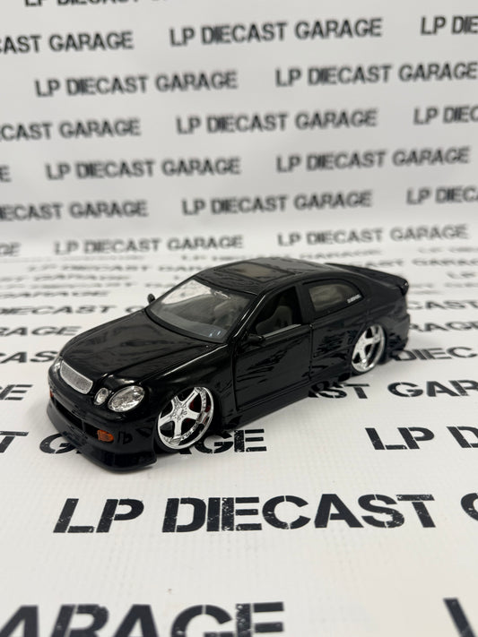 JADA Lexus GS430 Dub City Black w/ Maya Rims 1:24 Diecast No Box