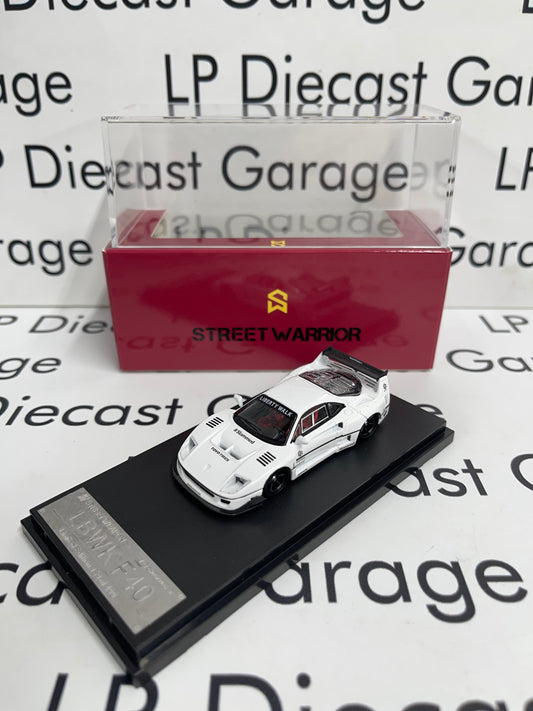 STREET WARRIOR Ferrari F40 LBWK White 1:64 Diecast Ghost Player