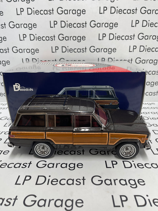 DD Models 1991 Jeep Grand Wagoneer Dover Gray Metallic 1:18 Diecast