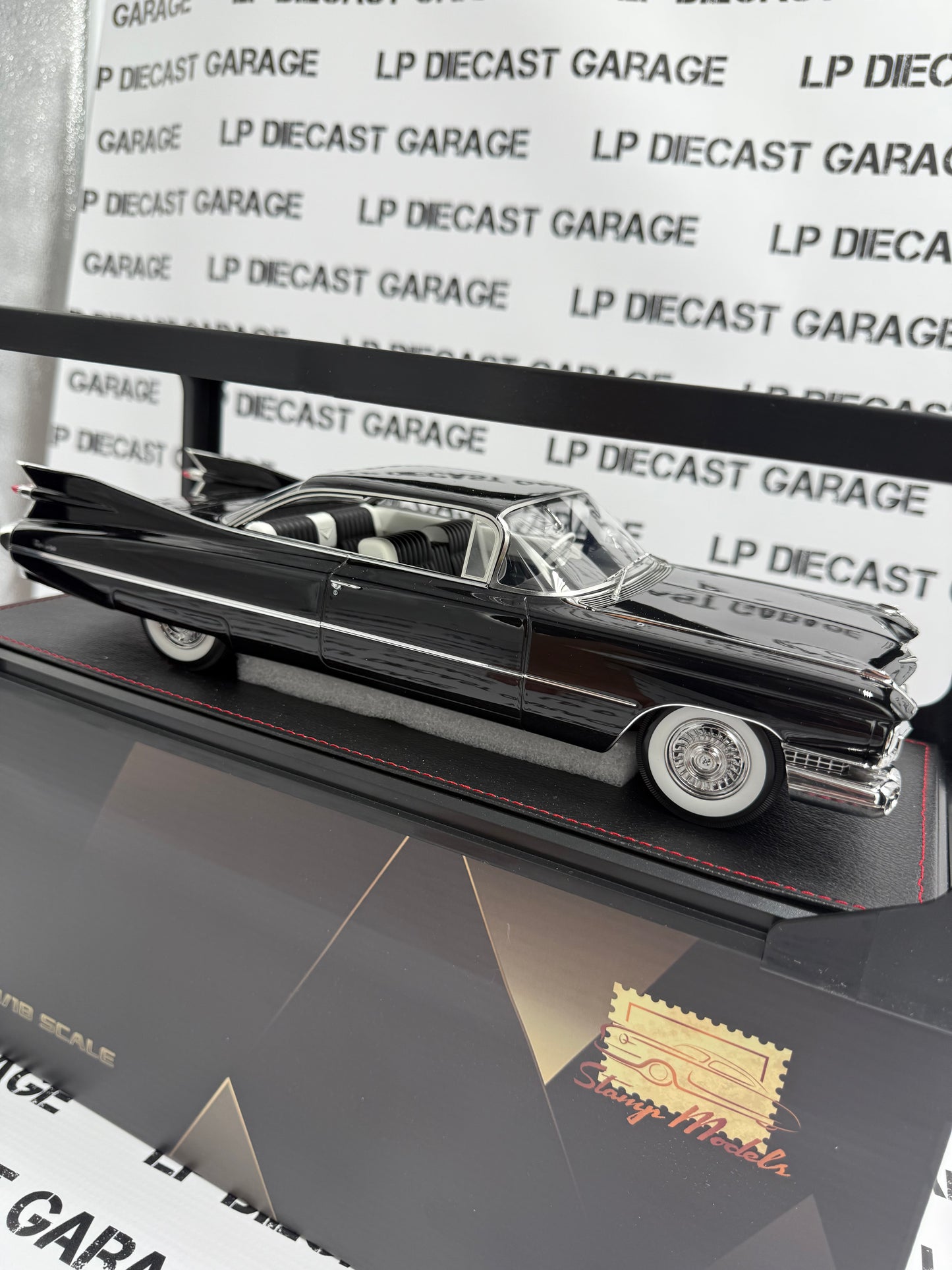 STAMP MODELS 1959 Cadillac Coupe Deville Black 1:18 Resin Model