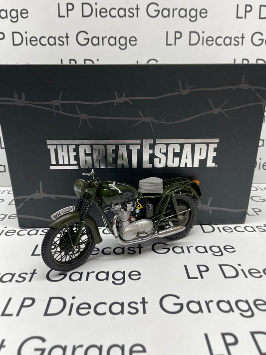 CORGI The Great Escape 1962 Triumph TR6 Motorcycle (Weathered) Steve McQueen Collectors Edition 1:12 Scale Diecast