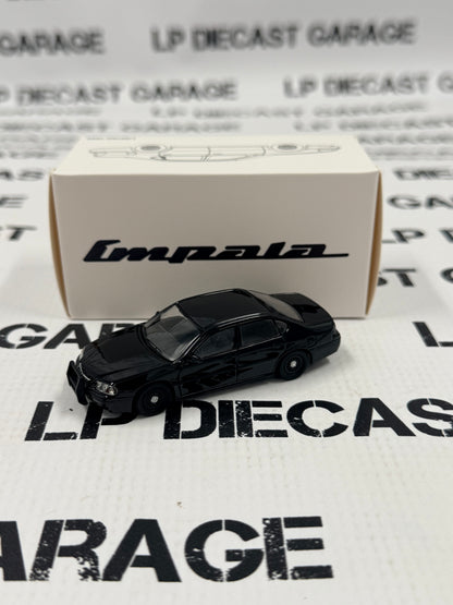 MODEL CAR 2005 Chevrolet Impala Black Unmarked 1:64 Diecast