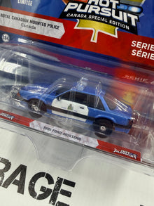 GREENLIGHT 1991 Ford Mustang RCMP Canada 1:64 Diecast Hot Pursuit