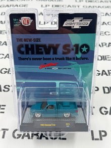 M2 1995 Chevrolet S10 Truck Teal Green Lowered 1:64 Diecast