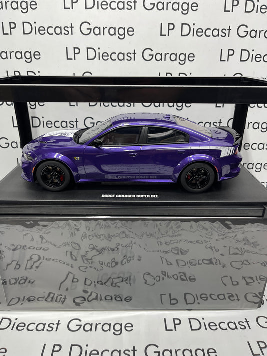 GT SPIRIT 2023 Dodge Charger Super Bee Scat Pack WideBody Purple GT895 1:18 Resin NOT Diecast