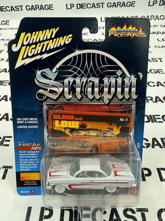 CHASE JOHNNY WHITE LIGHTNING 1961 Chevy Impala SS 409 Lowrider 1:64 Diecast Scrapin