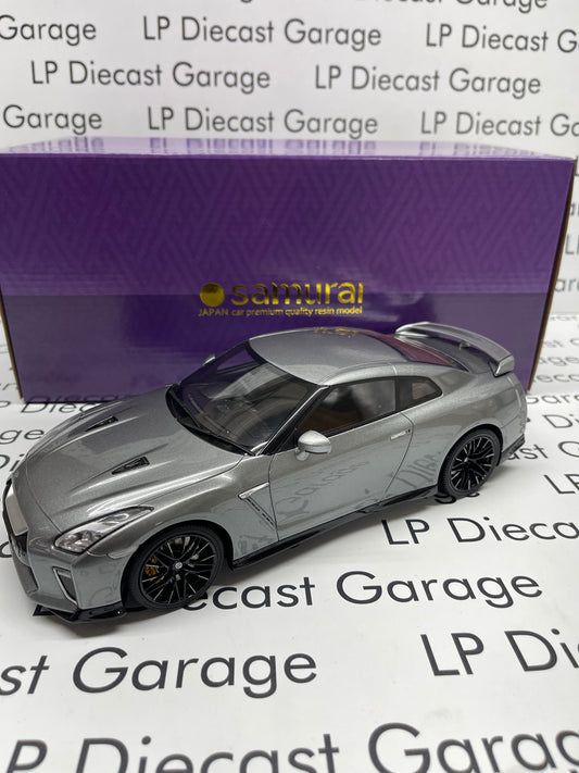 KYOSHO Samurai 2021 Nissan GT-R Premium Edition Gray 1:18 Resin Model not Diecast