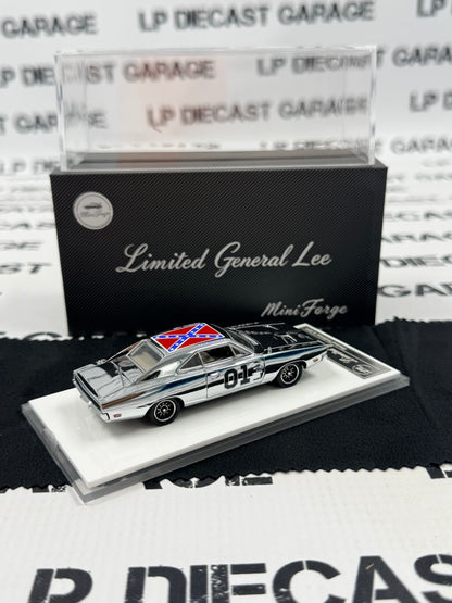 MINI FORGE 1969 Dodge Charger General Lee Chrome Edition 1:64 Diecast