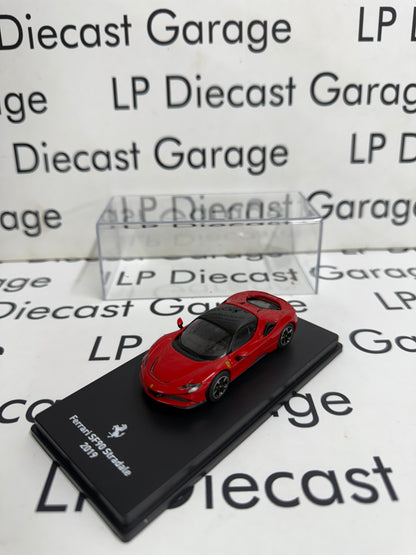 EDICOLA 2019 Ferrari SF90 Stradale Red 1:64 Diecast w/ Display Case