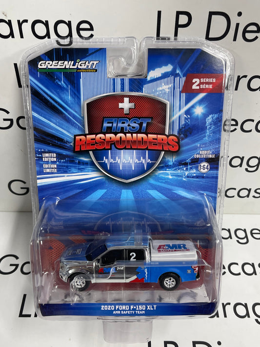 CHROME CHASE GREENLIGHT 2020 Ford F-150 XLT AMR Safety Team 1:64 Diecast First Responders