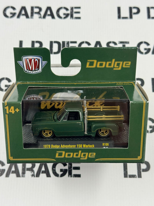 M2 1978 Dodge 150 Adventurer Warlock Green 1:64 Diecast