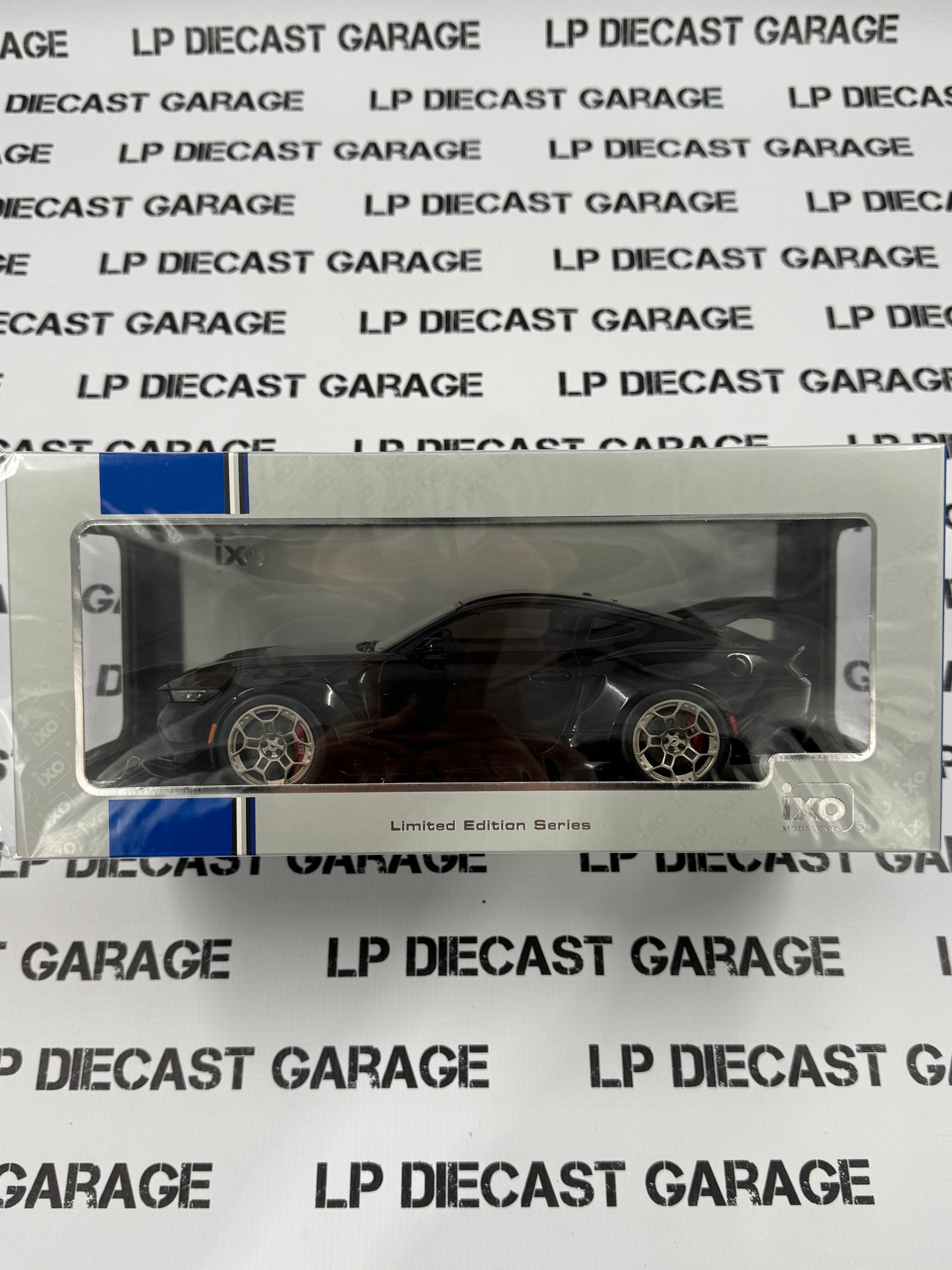 IXO Models 2025 Ford Mustang GTD Black 1:18 Diecast Exclusive
