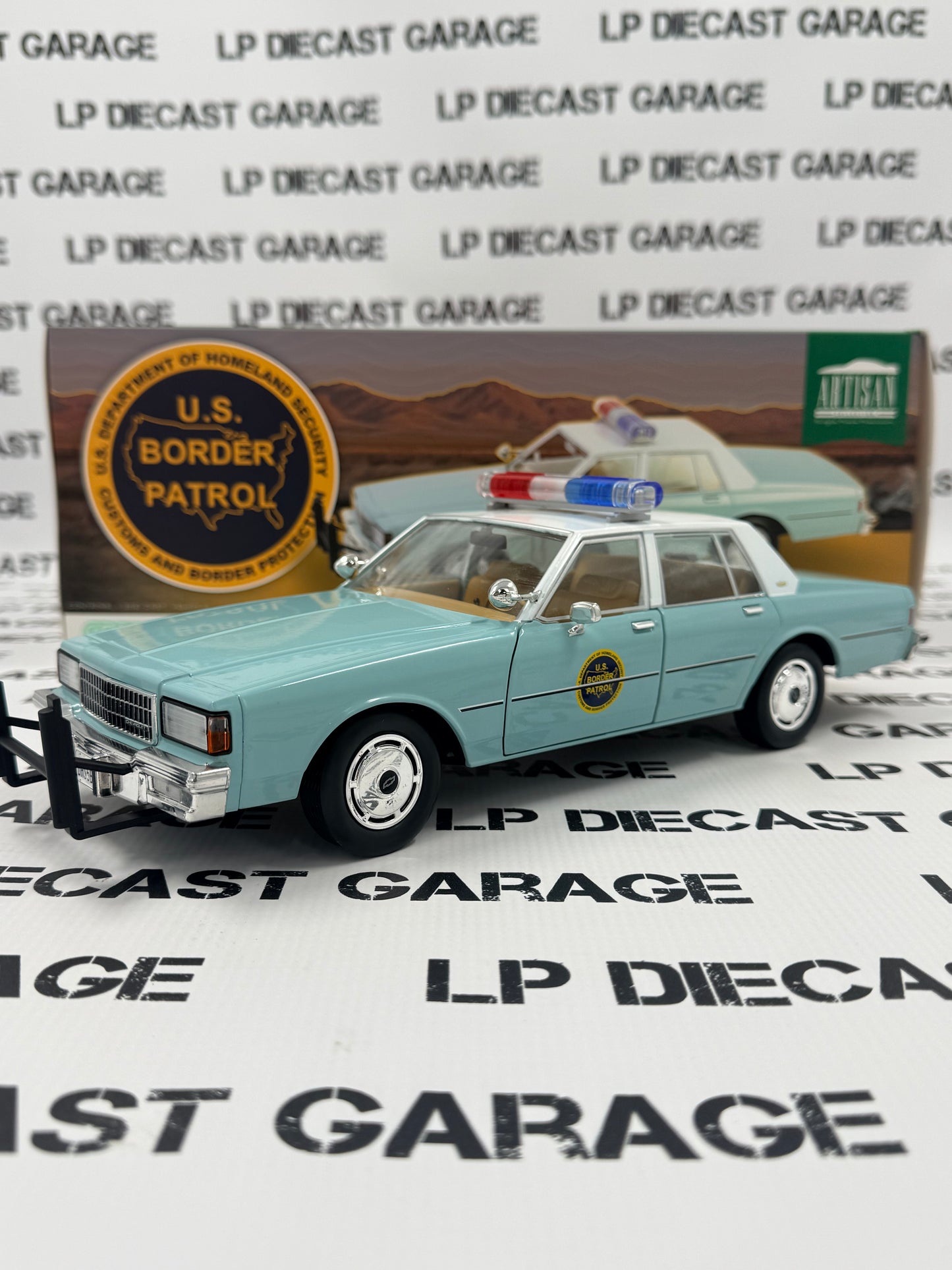 GREENLIGHT 1987 Chevrolet Caprice US Border Patrol 9C1 1:18 Diecast
