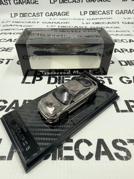 TRANSCEND MODEL 1995 Mitsubishi Eclipse Black Chrome Edition 1:64 Diecast