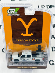 GREENLIGHT 2014 Chevrolet Silverado Broken Rock Police Yellowstone 1:64 Diecast Exclusive