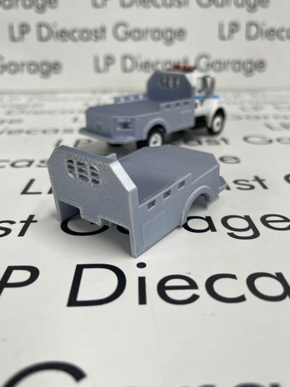 3D Printed Customs Silver Flatbed Fits Greenlight International Durastar 1:64 Diecast Trucks