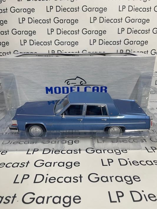MCG Model Car Group 1982 Cadillac Fleetwood Brougham Blue 1:18 Diecast