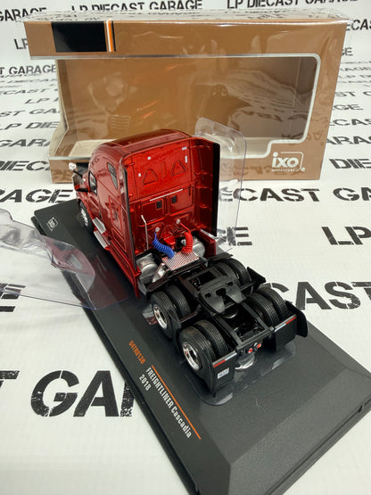 IXO Models 2018 Freightliner Cascadia Metallic Red Semi Truck 1:64 Diecast