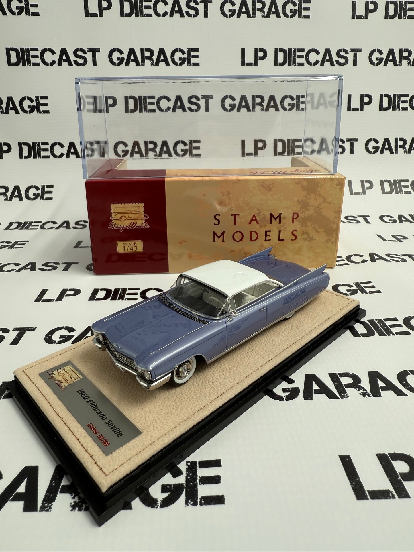 STAMP MODELS 1960 Cadillac Eldorado Seville Heather Metallic 1:43 Scale Resin Model