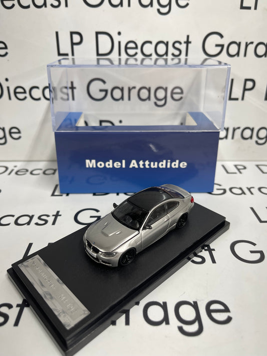MODEL Attudide BMW M3 E92 Silver 1:64 Diecast Ghost Player