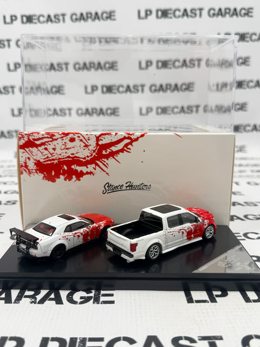 STANCE HUNTERS Dodge Challenger SRT Hellcat & Shelby Truck 1:64 Diecast HEC Exclusive