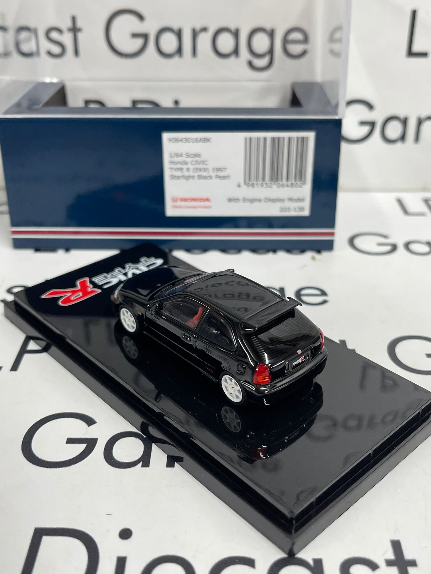 HOBBY JAPAN 1997 Honda Civic Type R EK9 Black 1:64 Diecast