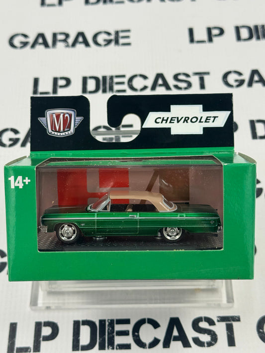 M2 1964 Chevrolet Impala Convertible Green 1:64 Diecast
