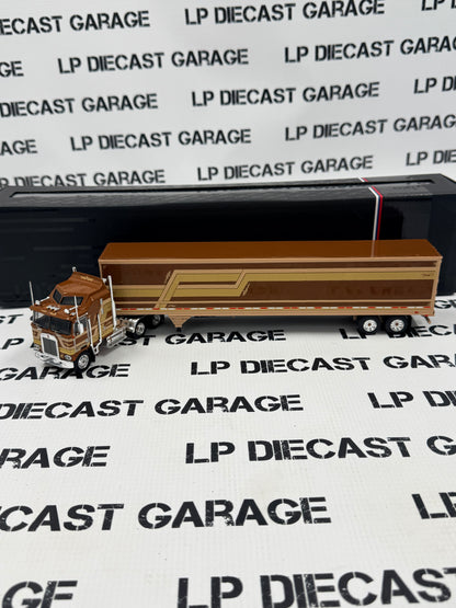 IXO Models 1976 Kenworth K100 Aerodyne Brown 1:64 Diecast Semi Truck w/ Trailer