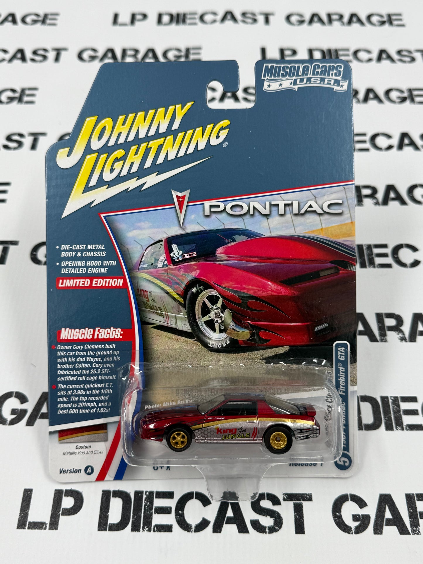 JOHNNY LIGHTNING 1987 Pontiac Firebird King of the Jungle 1:64 Diecast Muscle Cars USA