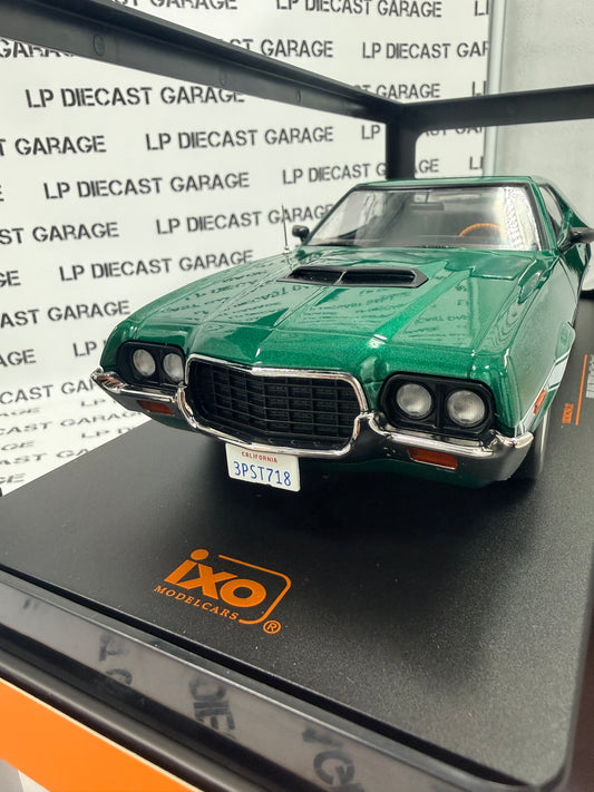 IXO Models 1972 Ford Gran Torino Sport Green Custom 1:18 Diecast Fast & Furious