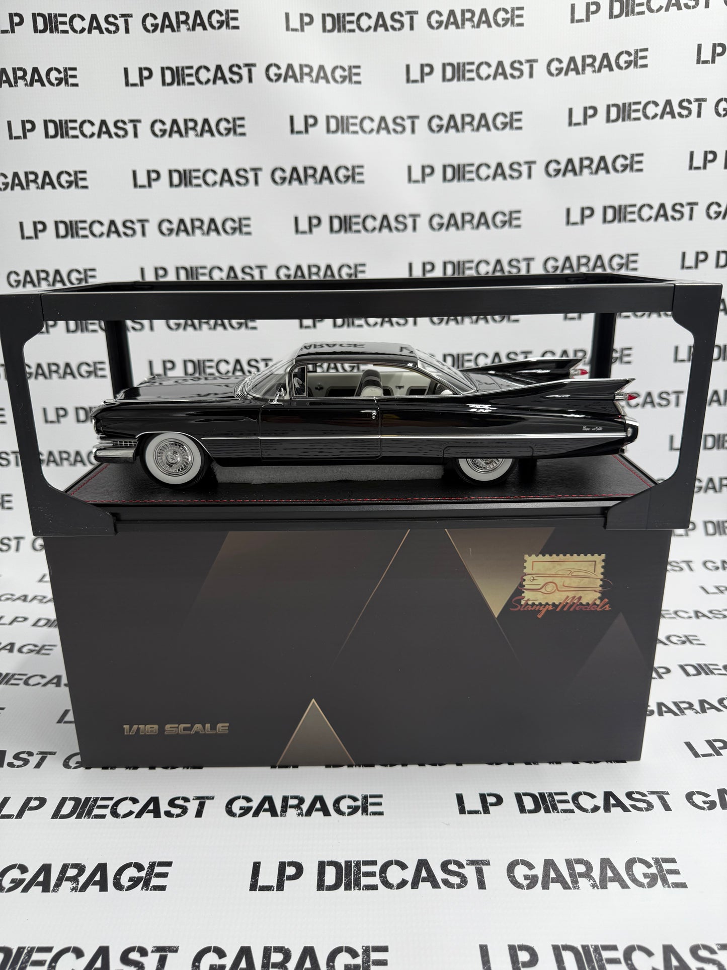 STAMP MODELS 1959 Cadillac Coupe Deville Black 1:18 Resin Model