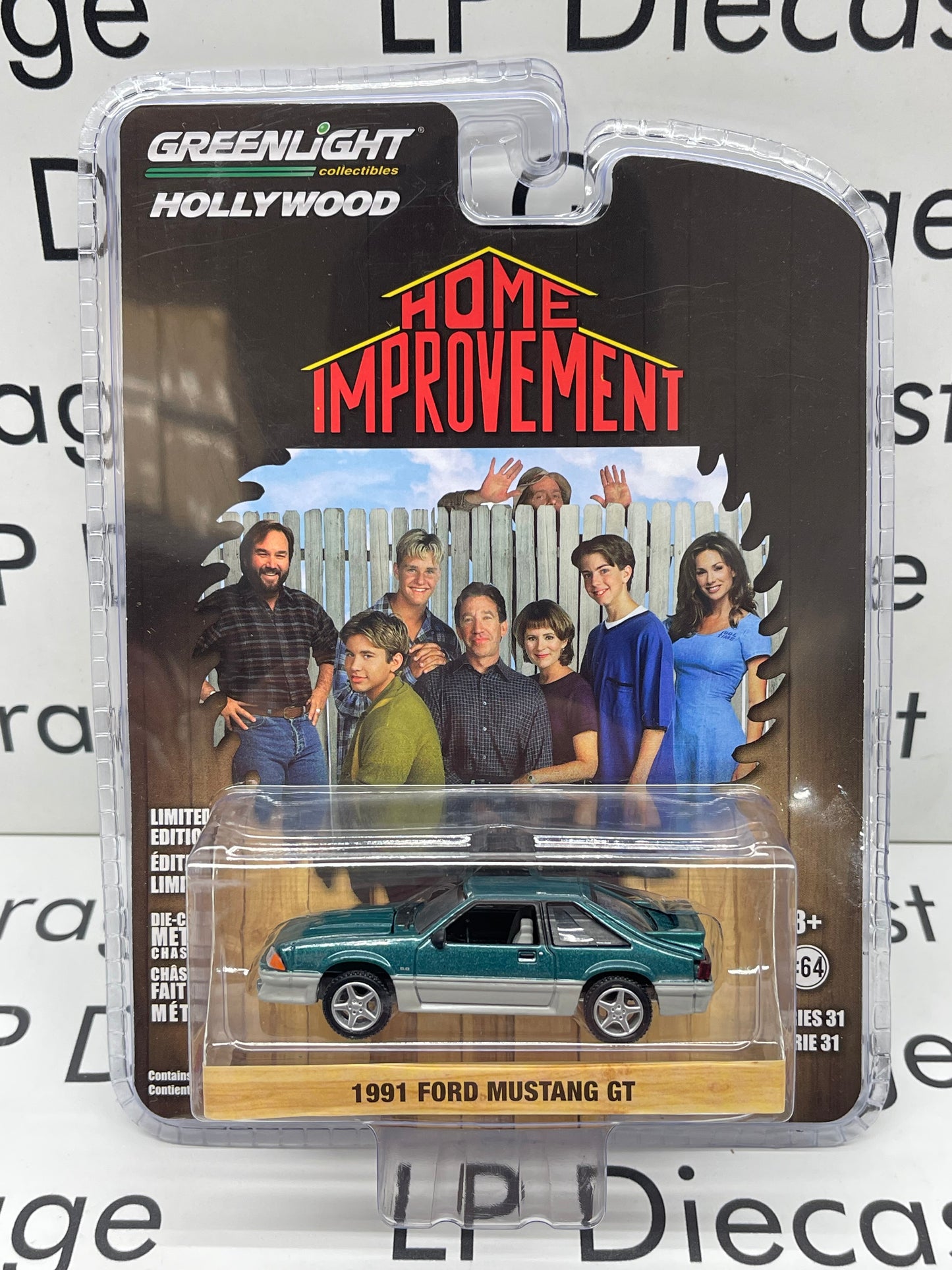 GREENLIGHT 1991 Ford Mustang GT "Home Improvement" 1:64 Diecast