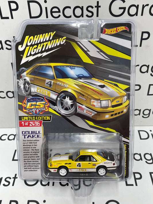 JOHNNY LIGHTNING 1986 Ford Mustang SVO Tempo Version CS Customs Exclusive Release 1:64 Diecast (Pre-Order)