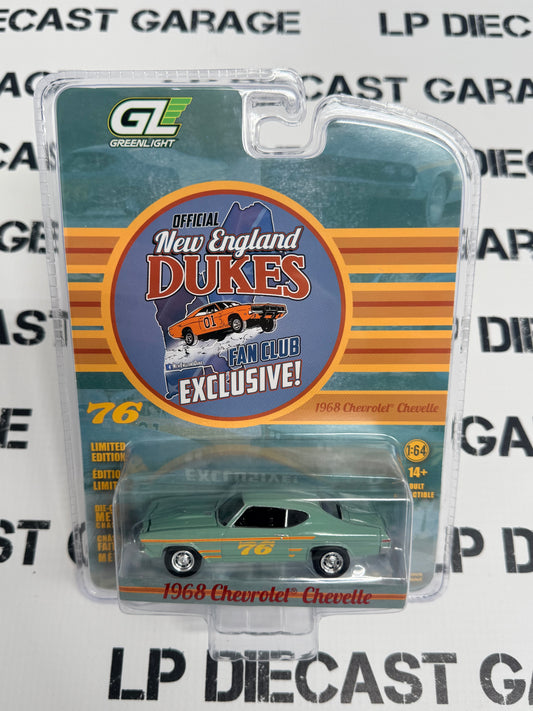 GREENLIGHT 1968 Chevrolet Chevelle New England Dukes 1:64 Diecast Exclusive